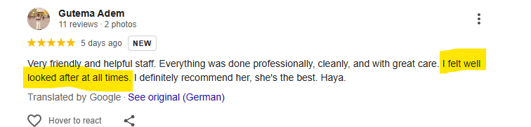 Google review 4