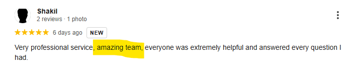 Google review 5